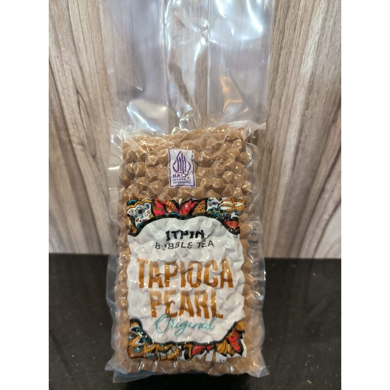 

KEMASAN 1 KG TAPIOCA PEARL HITAM / BUBBLE / BOBA MERK ITPIN