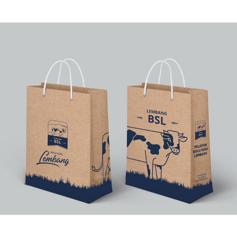 Paper bag official Bolu Susu Lembang