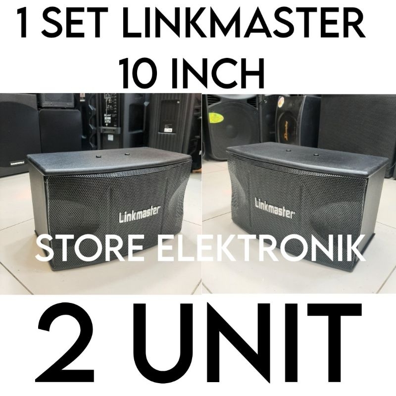 Paket Karaoke Sound System Linkmaster 10 Inch Upgrade Ampli Power Mixer Bluetooth Usb Mic Wireless