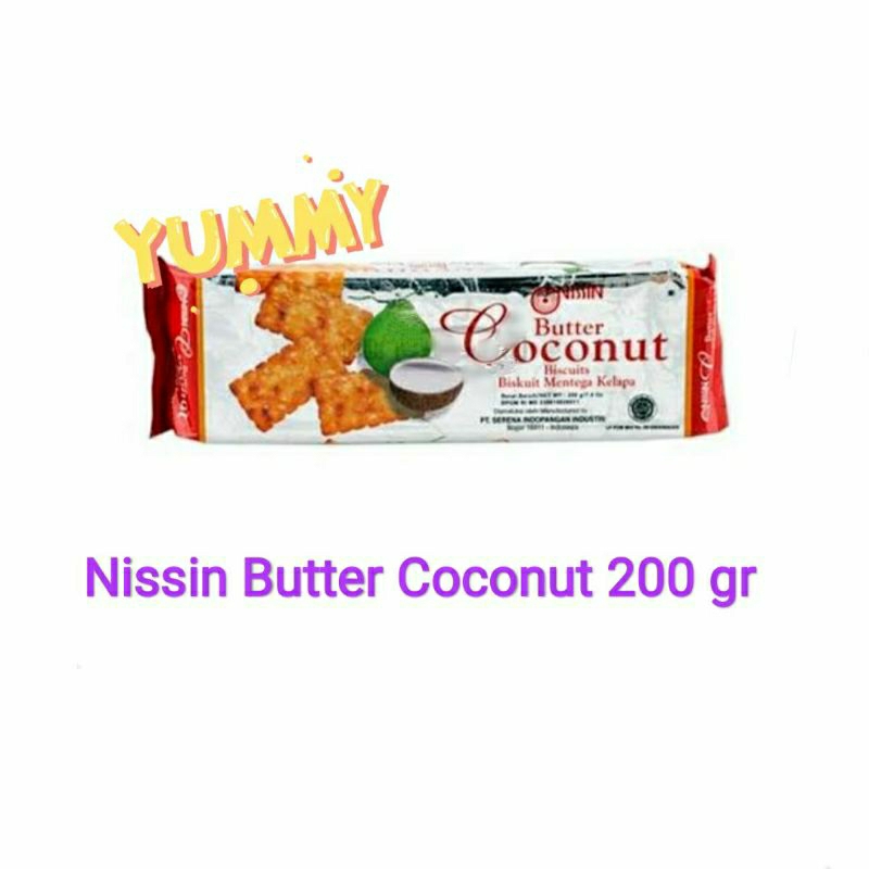 

nissin butter coconut biscuit | family pack