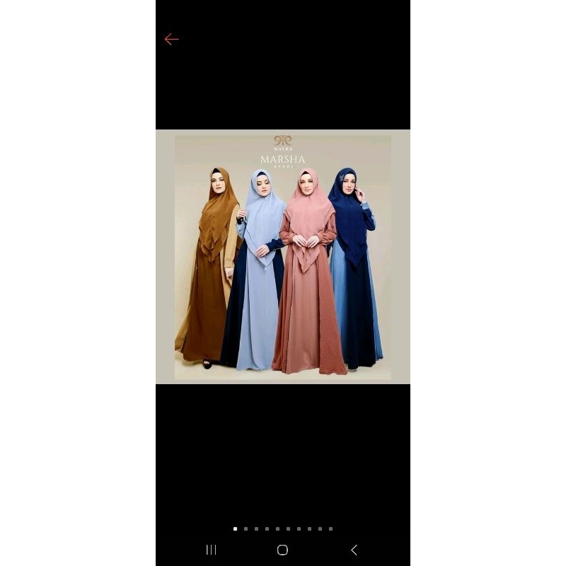 Marsya set syari original by Mayra PL