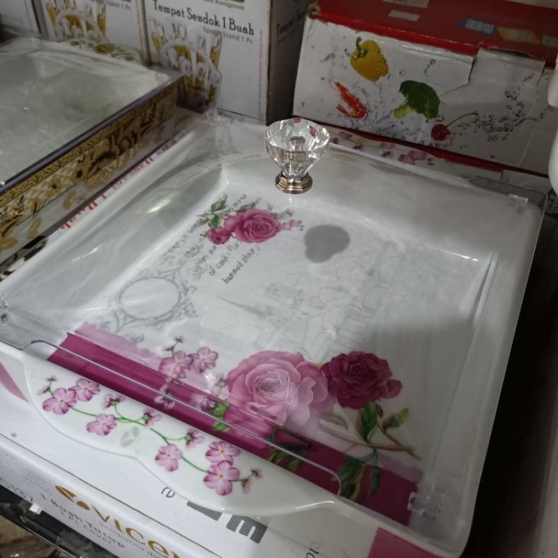 Tempat Wadah Kue Piring Kue Persegi Vicenza