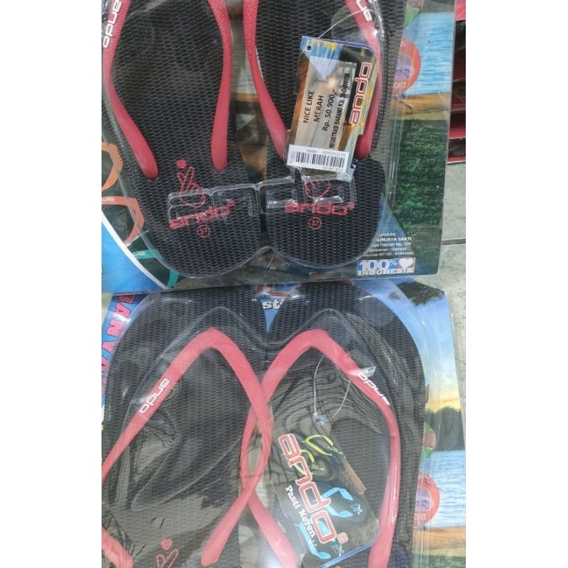 sendal terlaris sepajang masa. sendal ando wanita