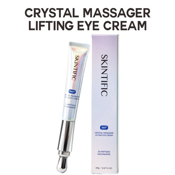 SKINTIFIC 09 360 Crystal Massager Lifting Eye Cream Krim Mata | BPOM
