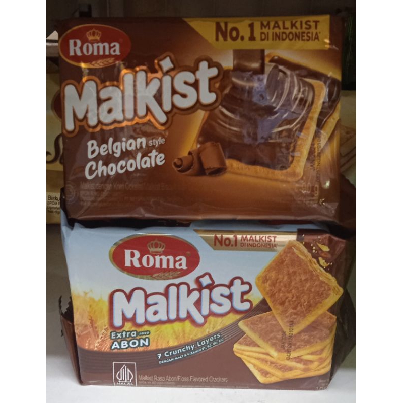 

Roma Malkist Rasa Belgian Chocolate dan Extra Abon