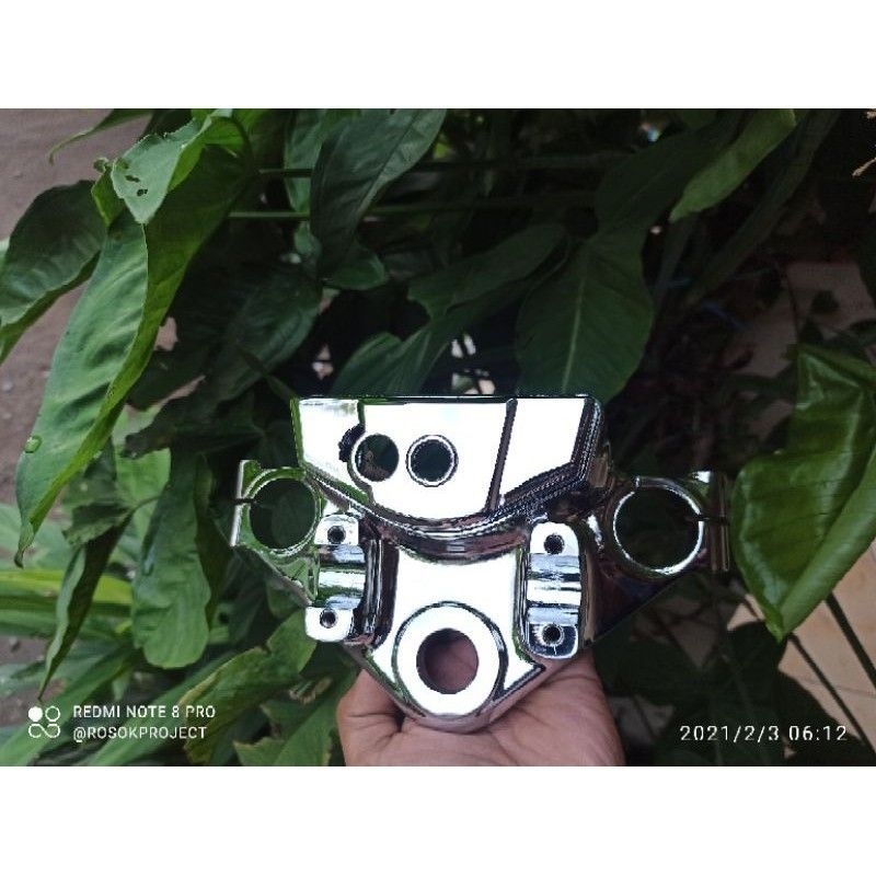 SEGITIGA ATAS TIGER MEGAPRO CROM ORI COPOTAN MOTOR