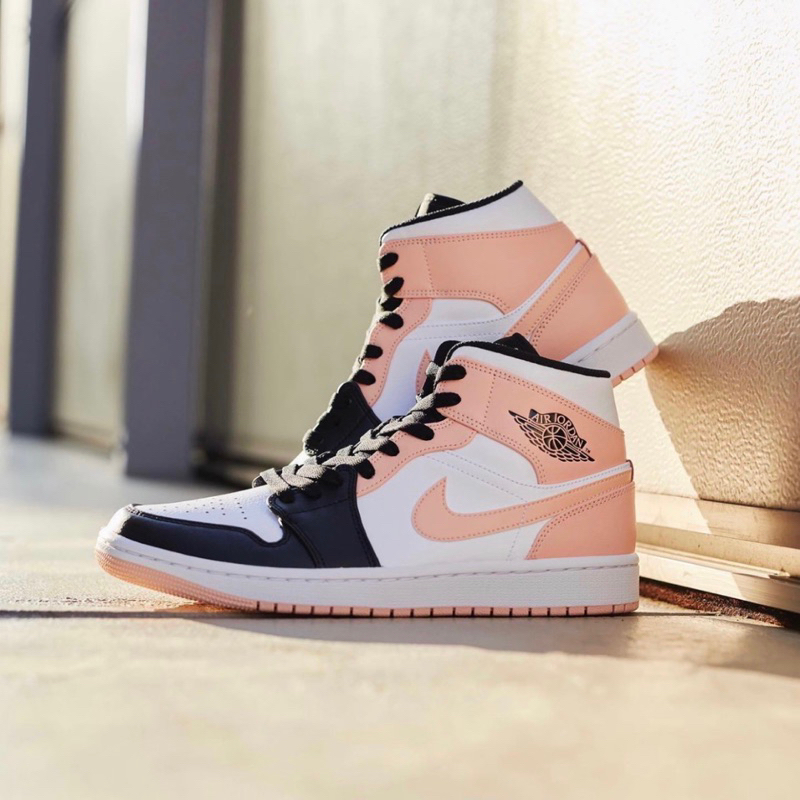 Nike Air Jordan 1 Mid Crimson Tint 100% Authentic