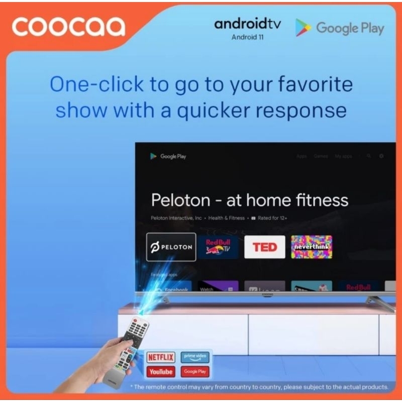 COOCAA 40S7G Smart TV 40 Inch Android 11 Digital TV Garansi Resmi