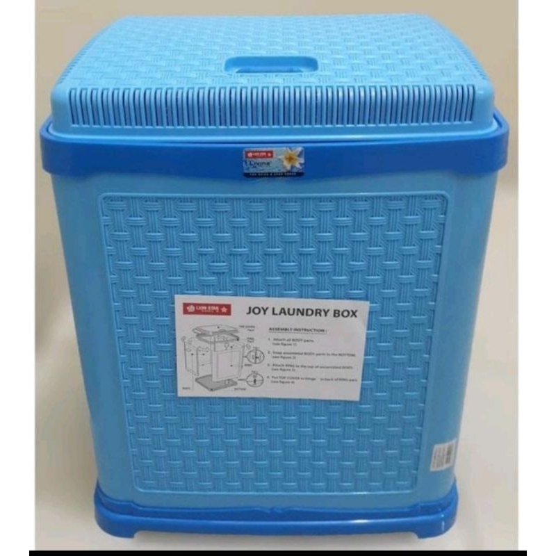 Lion Star LB 3 Joy Laundry Box Ukuran Besar (Large).Kotak Keranjang cucian Baju Kotor berbahan plast