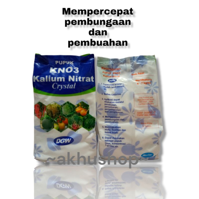 Pupuk KNO3 Putih Kalium Nitrat Crystal DGW 2 Kg