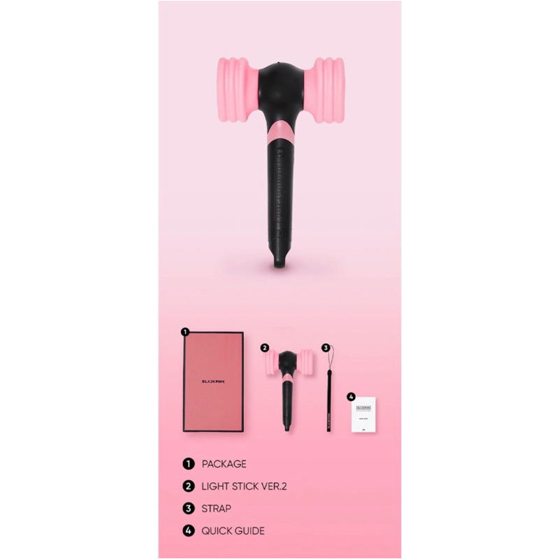 LightStick BLACKPINK V2 OFFICIAL LIGHT STICK BLACKPINK PALU BLACKPINK