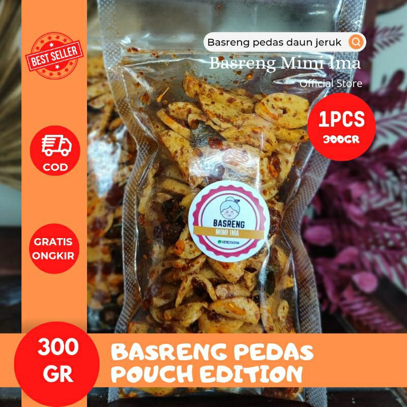 

[BISA COD] BASRENG VIRAL POUCH 300gr | BASRENG PEDAS DAUN JERUK BUMBU MELIMPAH