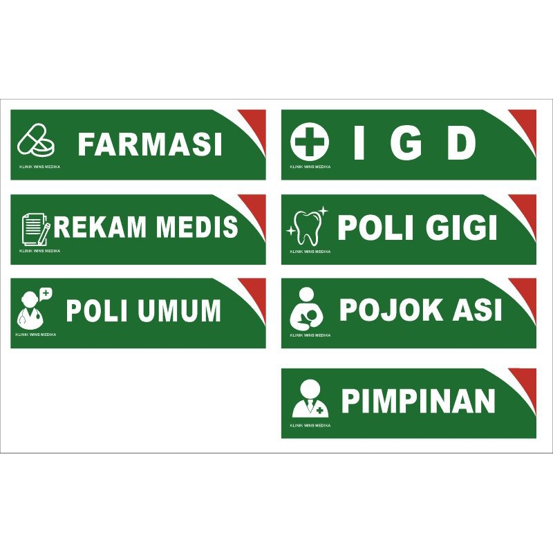 

sign Label Acrylic custom papan nama Ruangan