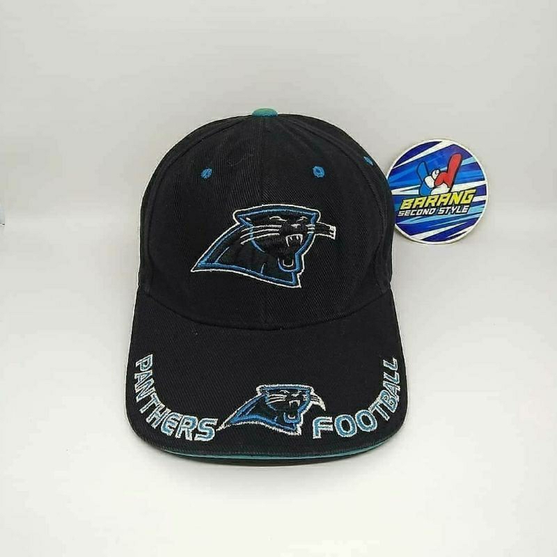 topi snapback velcro panthers nfl