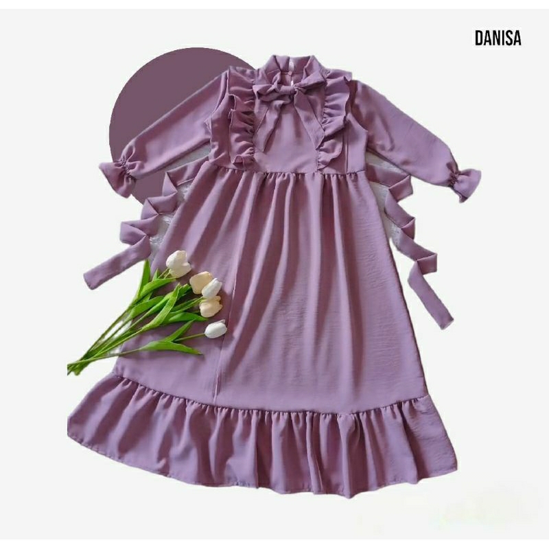 terbaru gamis anak airflow kringkle 1 - 8 thn