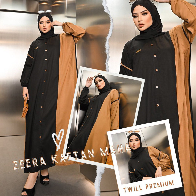 Daster Arab Zeera MAHA Kaftan Rayon Twill Premium Big Size