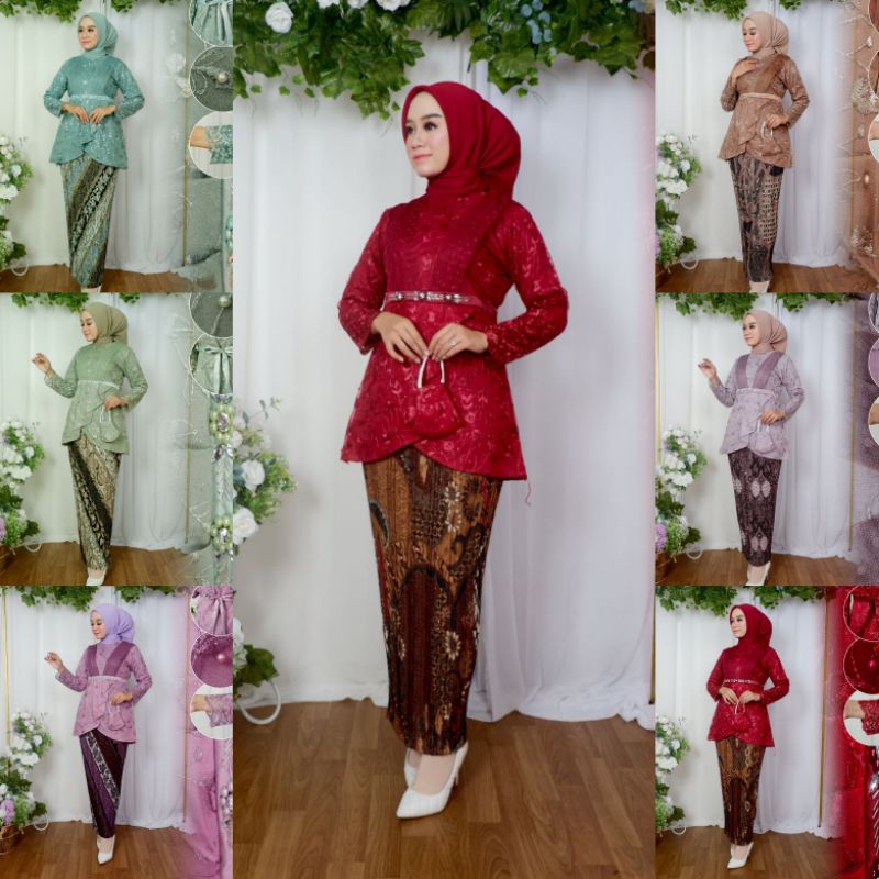 KEBAYA ORIGINAL//SETELAN KEBAYA JELEEKA//SERAGAMAN KELUARGA//BAJU PESTA LAMARAN//BAJU LEBARAN//BAJU WISUDA//By ALEETA KEBAYA