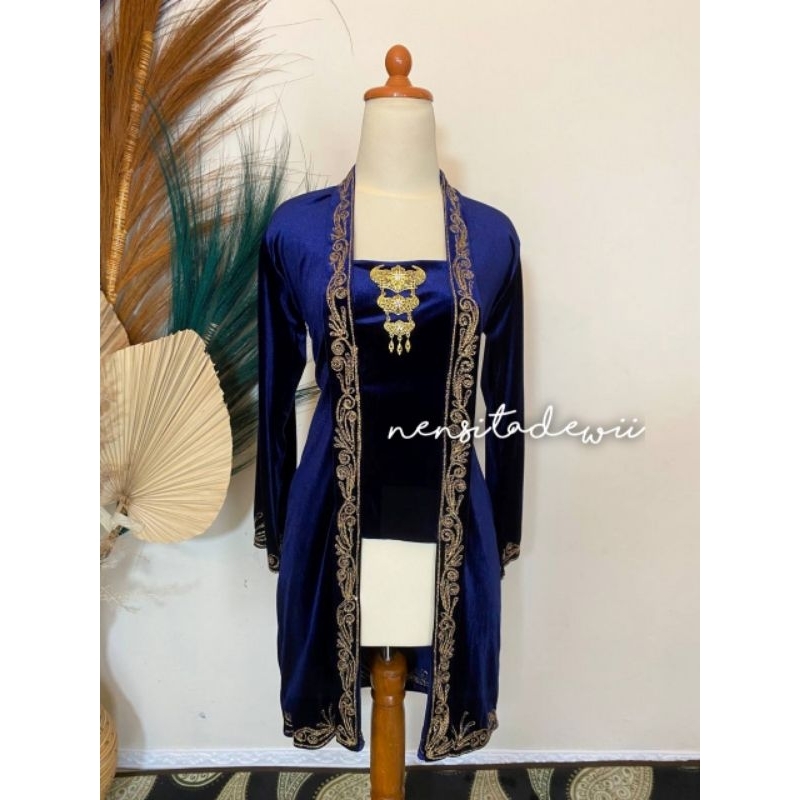 Kebaya Bordir Panjang - Kutubaru / Warna &amp; Size Lengkap