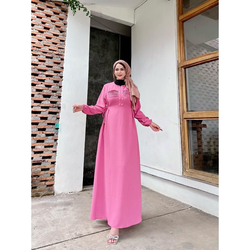 Gamis kringkel airflow terbaru dan terlaris medina dress