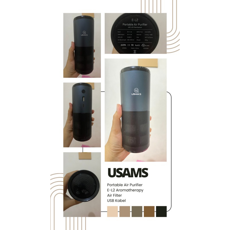USAMS AIRPURIFIER UV DESINFECTION AROMATHERAPY PRELOVED