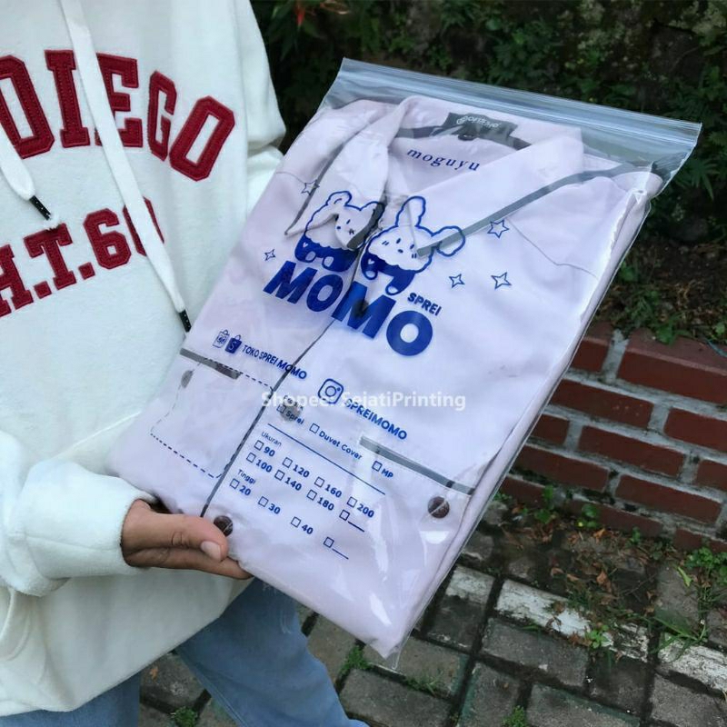 GROSIR SABLON PLASTIK KLIP  25x35