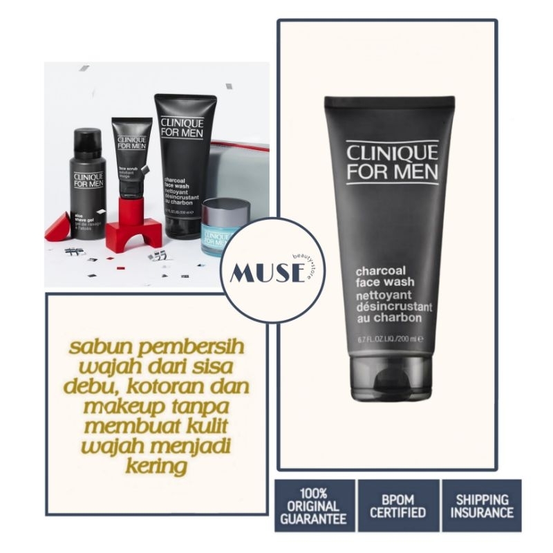 Clinique For Men Charcoal Face Wash 200ml
