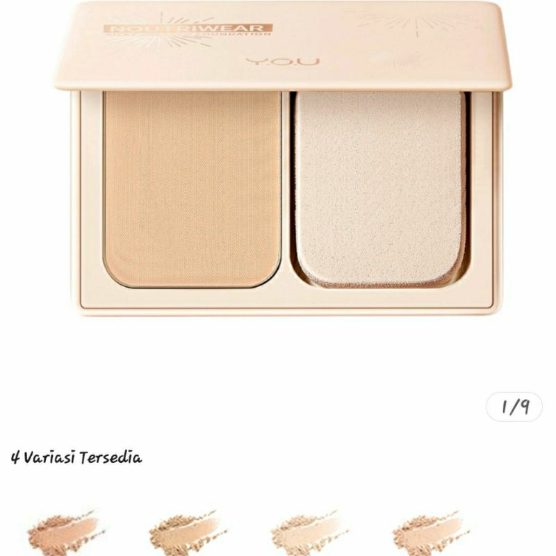 YOU//Noutriware silky foundation//Bedak padat//kosmeyic YOu//coverage