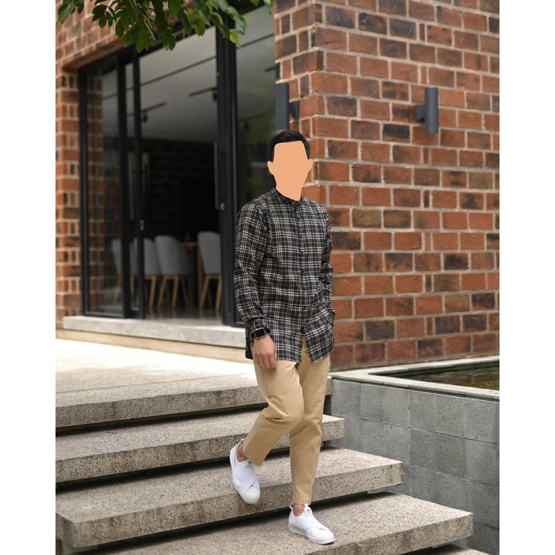 [BISA COD] KURTA FLANNEL LONGLINE ORIGINAL MOSLEM EPIC BEST QUALITY