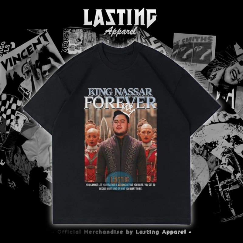 KAOS BAJU KING NASSAR rap tee tshirt band OVERSIZE lokal oppa DANGDUT vintage lylac purple / kaos na