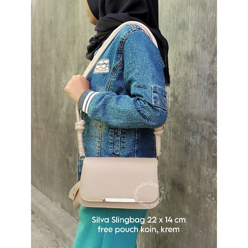 Silva Polos Free Pouch Tas Selempang Wanita