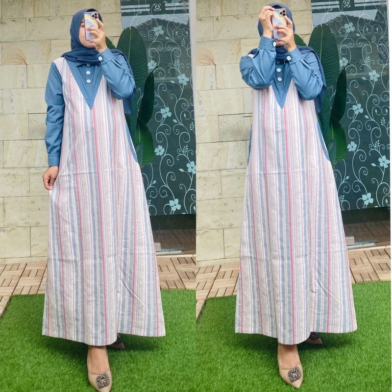 DRESS WANITA KATUN TRISET ORIGINAL BY DIMARA