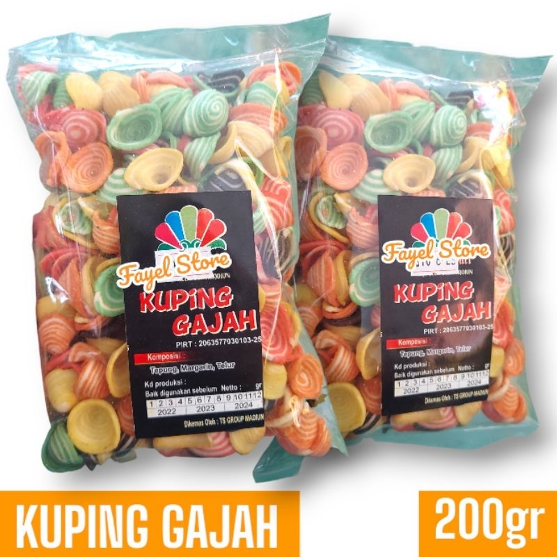

Kuping Gajah Mini Warna Warni 200gr
