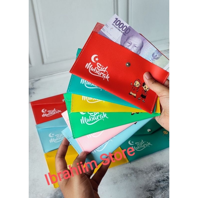 (ISI 12 PCS) DOMPET LEBARAN IDUL FITRI UKURAN BESAR BAHAN CCI / DOMPET UANG KERTAS ANGPAO LEBARAN IDUL FITRI MURAH
