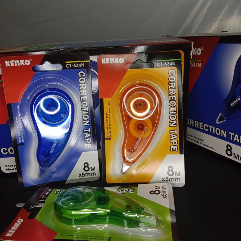

CORRECTION TAPE KENKO CT 634N ( 8M x 5MM ) TIP-EX Roll -