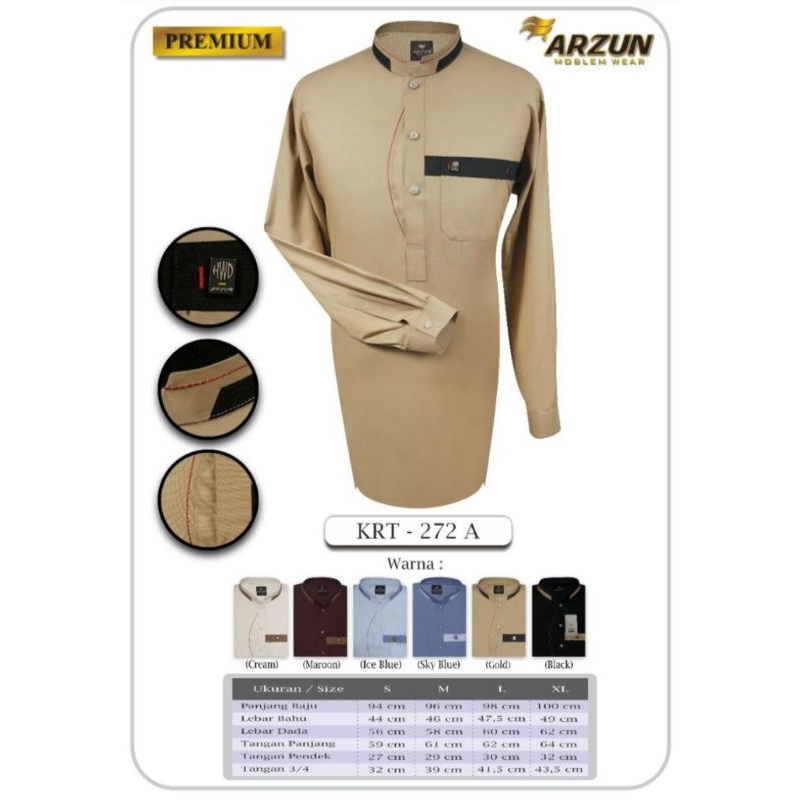 (PROMO)KURTA ARZUN LENGAN PANJANG