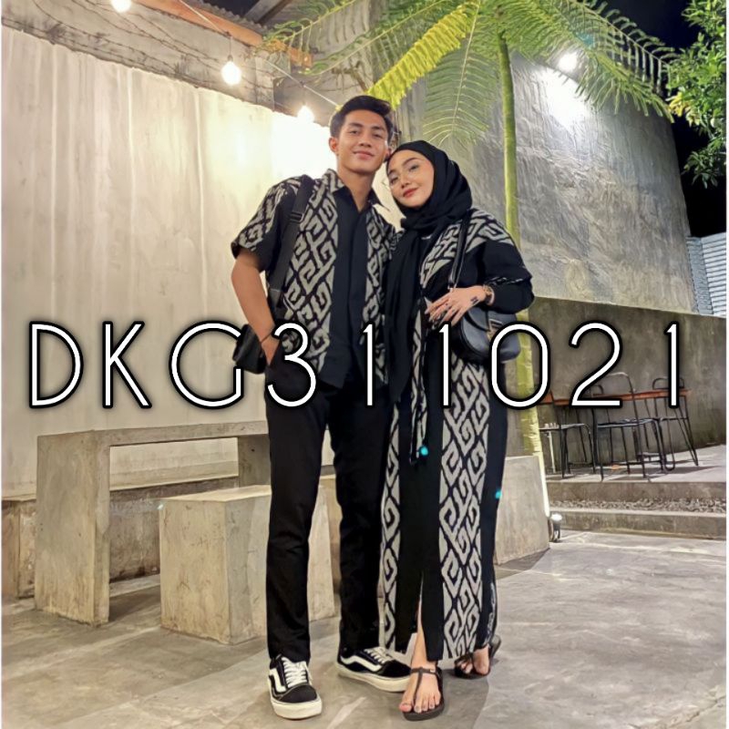 [Ready Stock] SET COUPLE GAMIS TENUN, COUPLE TENUN ETHNIC TROSO, GAMIS TENUN, KEMEJA TENUN, COUPLE BUSANA KONDANGAN