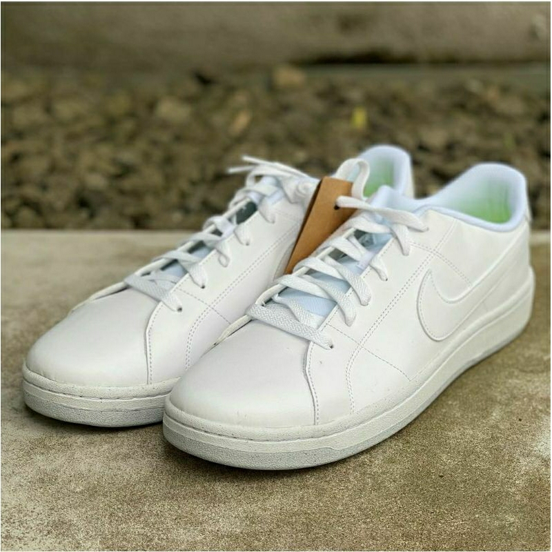 NIKE COURT ROYALE 2 NN WHITE SEPATU SNEAKERS CASUAL SIZE 46 47 UKURAN BESAR BIG RAKSASA JUMBO ORIGIN