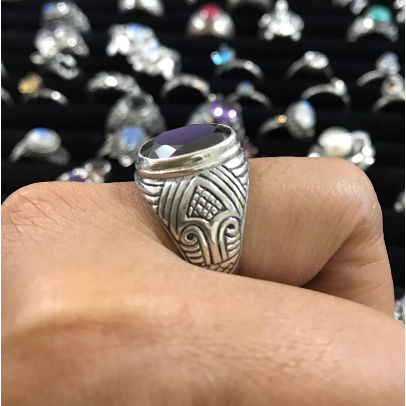 cincin perak pria bahan 925 sterling silver