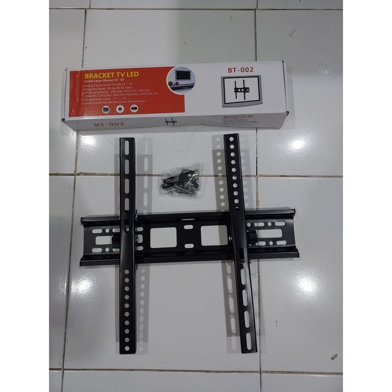 Bracket TV 55 inch dari 32 inch BT002 + Waterpass