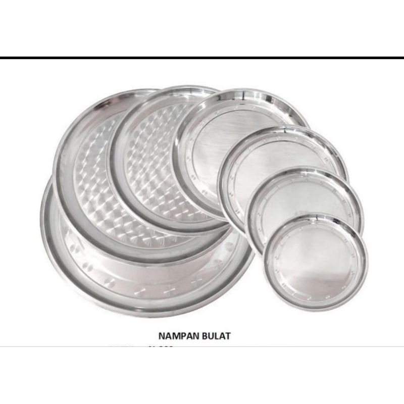 Vavinci Nampan Bulat Anggur Stainless Steel