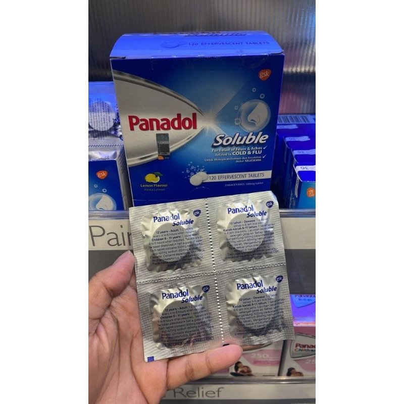 ‼️CLOSED PO‼️ PANADOL SOLUBLE MALAYSIA DENGAN BOX // ISI 20 TABLET