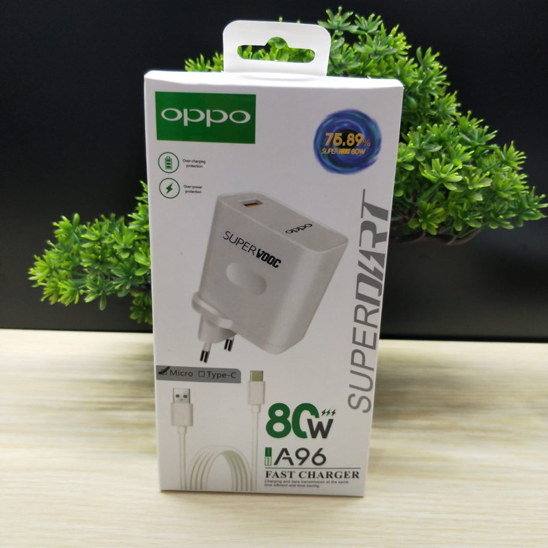Charger Oppo A96 Micro Type C 80Watt SuperVooc Terpopuler