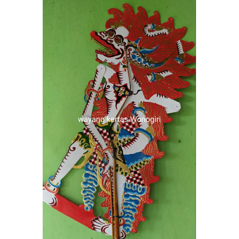 wayang kertas Hanoman Anoman Tiwikrama 75cm