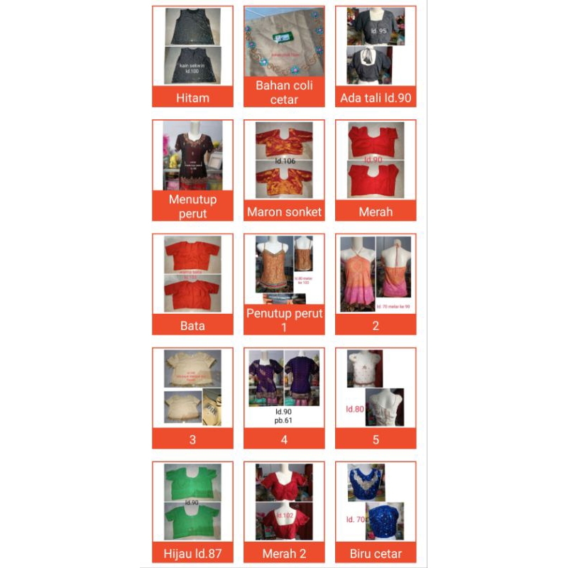 choli India ori preloved