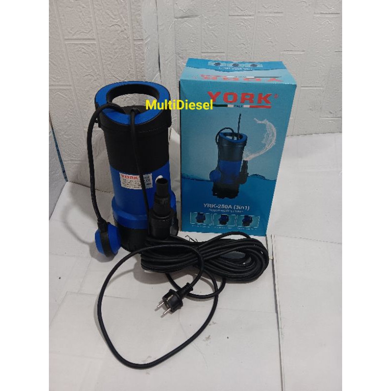 Pompa Air Celup YORK YRK-250 A 3in1 × Celup Sirkulasi YORK 250
