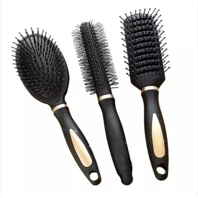 Sisir Salon Set 3in1 - Sisir Rambut Wanita Blow 3in1 - Sisir Blow 3in1 -