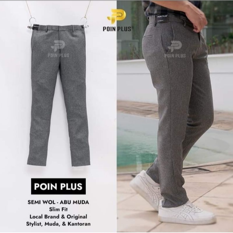 celana poin plus slimfit 27/32