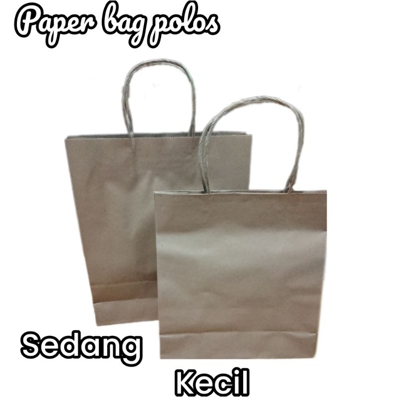 

Paper bag packing non motif (polos), 1 pcs