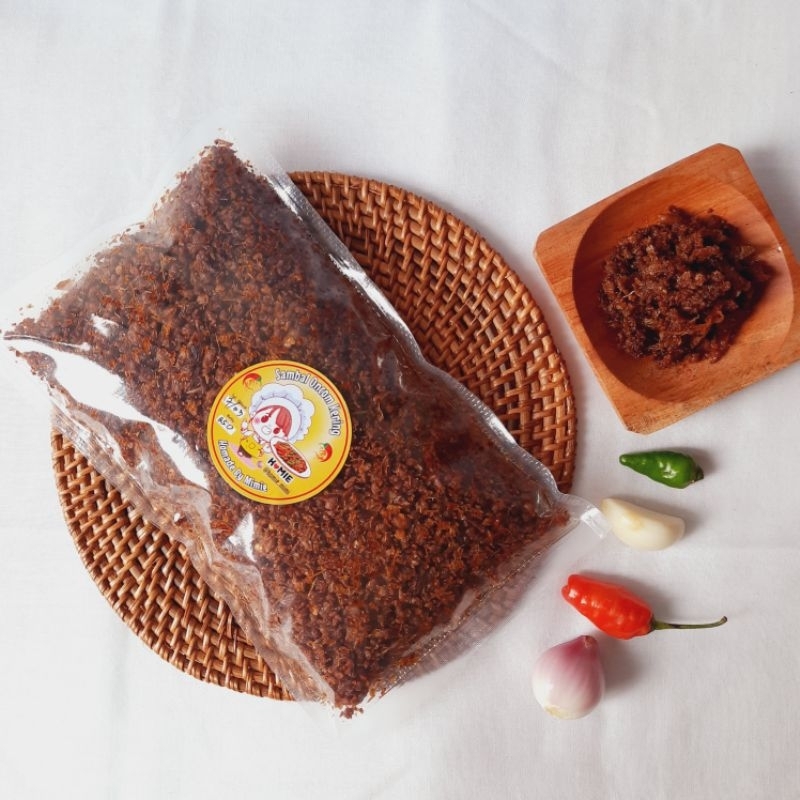 

Sambal Oncom Kering Kemasan Plastik 50 gram, 100 gram, 250 gram