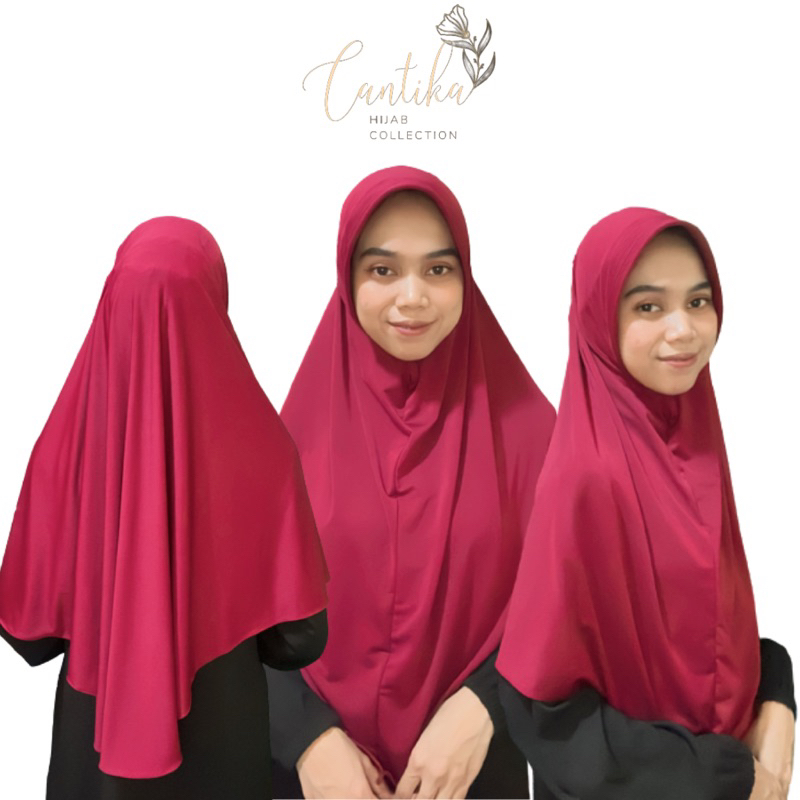 BERGO HAMIDAH PET L INSTAN / JILBAB JERSEY INSTAN / KERUDUNG JERSEY INSTAN